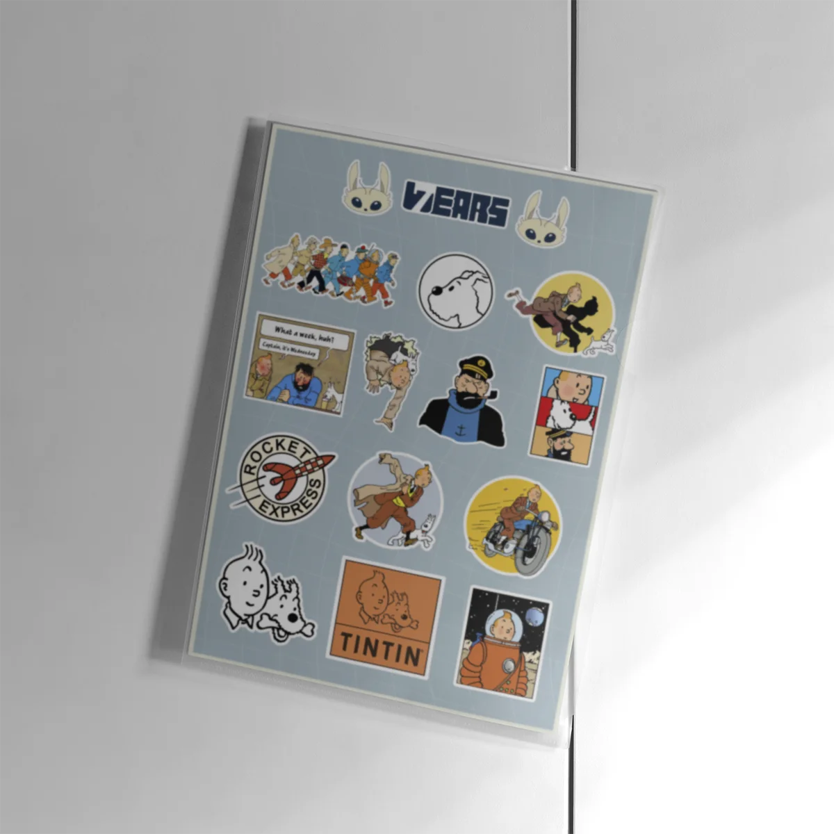 پک استیکر تن تن tin tin 7wears پک استیکر تن تن tin tin 7wears