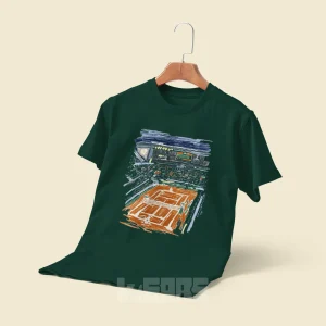 تیشرت تنیس طرح زمین تنیس Roland Garros
